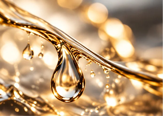 Wassertropfen im Gegenlicht